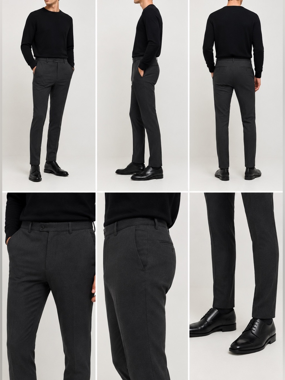 Zara Men’s/Unisex Slim Fit Gray Trousers Pants Size 31